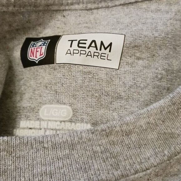 NFL Pittsburgh Steelers Shirt Gray Crew Neck Short Sleeve Graphic T Shirt - Picture 7 of 7